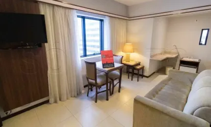 Apartamento mobiliado disponível para venda com 33m² e 01 vaga de garagem