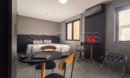 Flat transamerica jardins, disponível para venda com 42m², 02 dorms e 01 vaga
