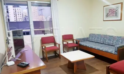Apartamento totalmente mobiliado em cerqueira cesar.