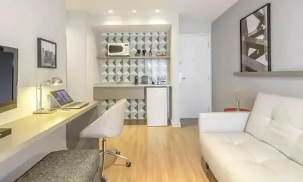 Mercure Moema, Apartamento à venda totalmente mobiliado no bairro do Ibirapuera.