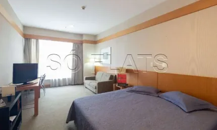 Flat Wyndham Nortel em Santana disponível para locação com 27m², 1 dormitório e 1 vaga de garagem.