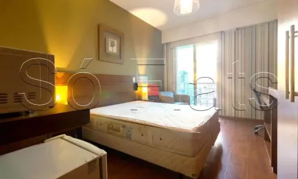 Apartamento no Comfort Ibirapuera disponível para locação contendo 26m², 1 dormitório e 1 vaga.