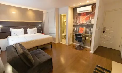 Flat com Vila Olímpia com 26m², 1 dormitório e 1 vaga disponível para locação