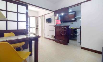 Flat na República 32m² 1 dormitório e 1 vaga disponível para locação.