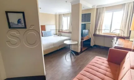 Flat Transamérica International Plaza disponível para venda com 54m² e 02 vagas de garagem