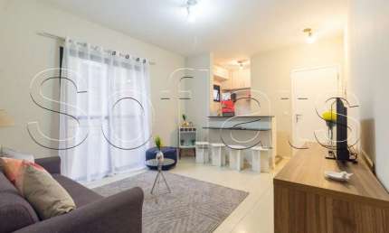 Apartamento disponível para locação no Liberty Plaza com 60 m², 1 dormitório e 1 vaga de garagem.