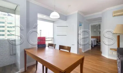 Flat disponível para locação nos Jardins, próximo a Avenida Paulista e Shopping Frei Caneca.