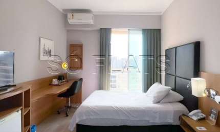 Apartamento no Comfort Ibirapuera contendo 26m², 1 dormitório e 1 vaga disponível para locação.