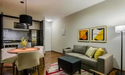 Maravilhoso flat no Brooklin com 2x dorms, próximo a Av. Jornalista Roberto Marinho. Consulte-nos.