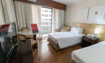 Lindo Flat na região do Paraíso, ótima localização e excelente estrutura para se hospedar