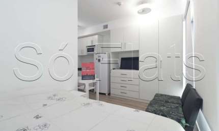 Apto estilo Studio disponível para locação contendo 25m² e 1 dormitório próx do Hospital São Paulo.