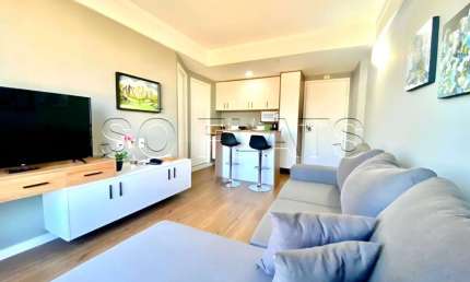 Flat Mondial Office &amp; Residence Flat disponível para venda com 33m², 01 dorm e 01 vaga de garagem