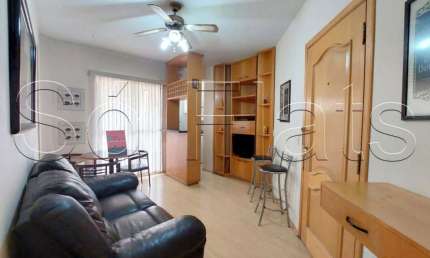 Flat Royal Ibirapuera Park com 40m², 1 dormitório e 1 vaga de garagem disponível para locação