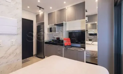 Flat no VN Oscar Freire disponível para locação com 20m² e 1 dorm. localizado na Av. Rebouças.