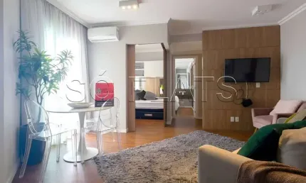 Lindo Flat no estilo residence com serviços, 02 dorms nos Jardins