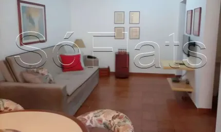 Flat Golden  Beach Guarujá, disponível para venda com 65m², 01 dorm e 02 vagas de garagem