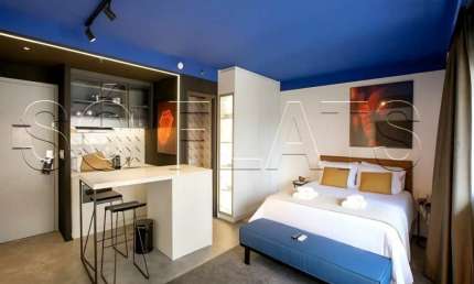 Flat Hilton SP Itaim disponível para venda com 28m², 01 dorm e 01 vaga de garagem