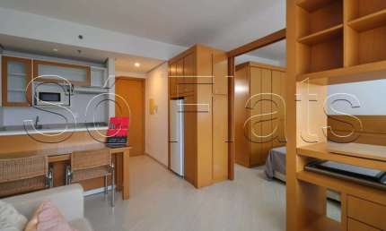 Apto no Comfort Alphaville com 32m², 1 dormitório e 1 vaga de garagem para locação em Alphaville.
