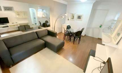 Flat totalmente mobiliado com 43m² à venda nos Jardins.