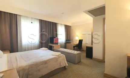 Flat no Slaviero Guarulhos com 1 dormitório e 1 vaga de garagem disponível para locação.