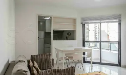 Apartamento com 02 dormitórios mobiliado e com serviços nos Jardins