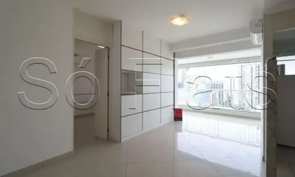Apto para locação contendo 55m² com 1 dormitório e 1 vaga de garagem no brooklin.