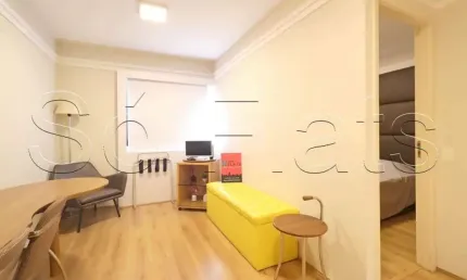 Flat Transamérica Bela Cintra disponível para venda com 26m² e 01 vaga de garagem