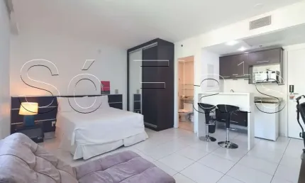 Flat Melia Ibirapuera disponível para venda com 27m², 01 dorm e 01 vaga de garagem