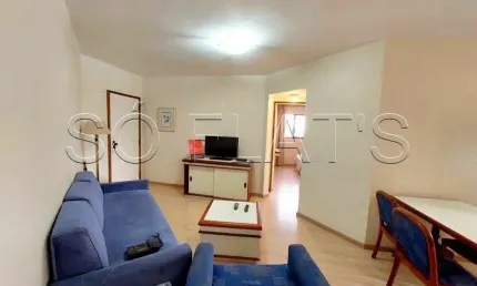 Flat nos Jardim Paulista com 45m² totalmente mobiliado à venda.