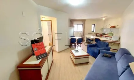 Apartamento com 45m² totalmente mobiliado à venda nos Jardins.