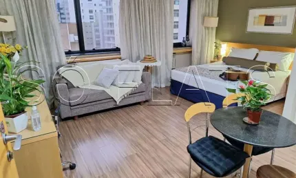 Studio no Transamérica Jardins disponível para locação contendo 43m², 1 dormitório e 1 vaga.
