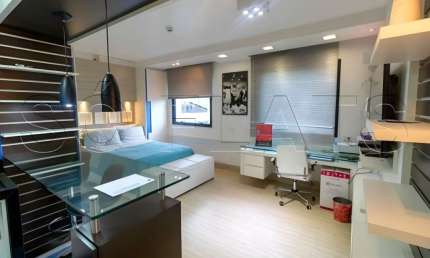 Flat Tryp Higienópolis disponível para venda com 32m², 01 dorm e 01 vaga de garagem