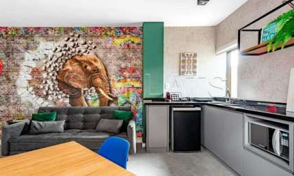 Flat Hampton Park disponível para venda com 29m², 01 dorm e 01 vaga de garagem