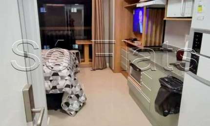 Flat disponível para locação nos Studio Uwin Brookiln ao lado da Avenida Santo Amaro.