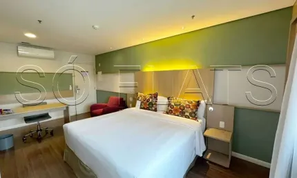 Flat  Nações Unidas, disponível para venda com 27m² e 01 vaga de garagem