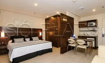 Flat Transamérica Nações Unidas disponível para venda com 28m² e 01 vaga de garagem