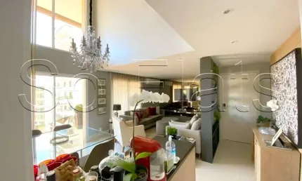 Apartamento duplex icon itaim para compra com 148m², 2 dormitórios e 2 vagas.