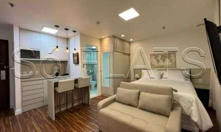Flat Wyndham São Paulo Paulista disponível para venda com 29m², 01 dorm e 01 vaga de garagem
