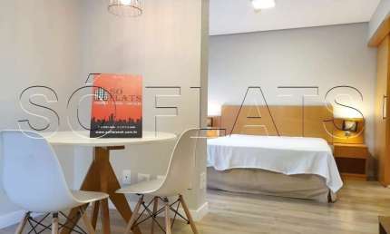Flat disponível para locação no Stella Vega contendo 31m², 1 dormitório e 1 vaga de garagem.
