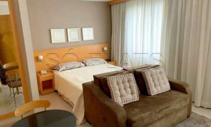Flat no Transamérica Jardins disponível para locação com 2 dorms próximo a Av 9 de Julho