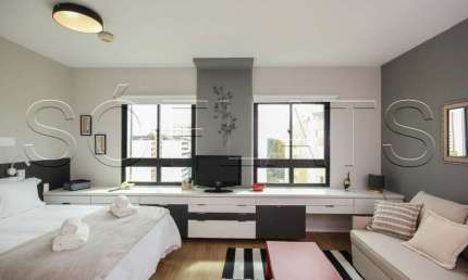 Flat Mercure SP Pinheiros mobiliado para venda com 28m² e 01 vaga de garagem