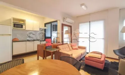 Flat com excelente localização disponível para venda com 42m², 01 dorm e 01 vaga