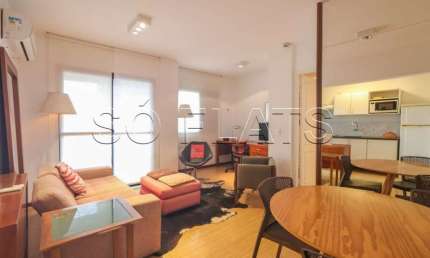 Flat totalmente mobiliado disponível para venda com 42m², 01 dorm e 01 vaga