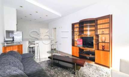 Flat Le Bougainville com 1 dorm e 1 vaga disponível para locação em Alphaville