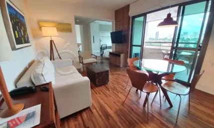 Flat com 02 dorms no Brooklin, lindo e completo, disponível para locação todo reformado.