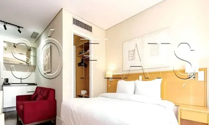 Flat transamérica berrini disponível para venda com 32m², 01 dormitório e 01 vaga de garagem
