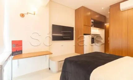 Apartamento disponível para locação em moema contendo 27m² e 1 dormitório.