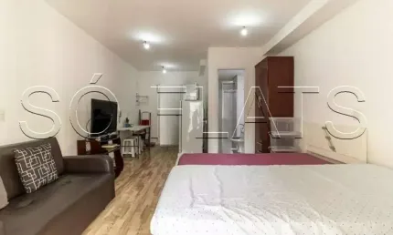 Residencial Aurora Paulistana, studio disponível para locação todo mobiliado com 25m² e 1 dorm.