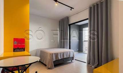 Apartamento estilo studio disponível para locação no bairro de Higienópolis.