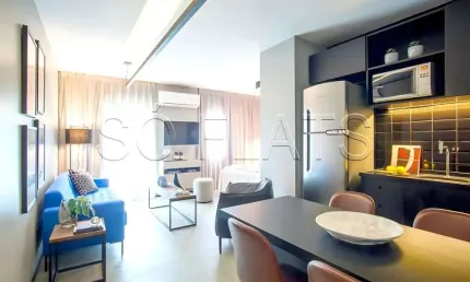 Flat estanplaza nações unidas, disponível para venda com 42m², 01 dormitório e 01 vaga de garagem